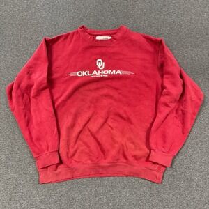 Vintage Soffe Oklahoma Sooners Sweatshirt Mens XL Red Good NCAA Crewneck